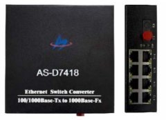 Self-adaptive one optical & eight electrical optical fiber transceiver